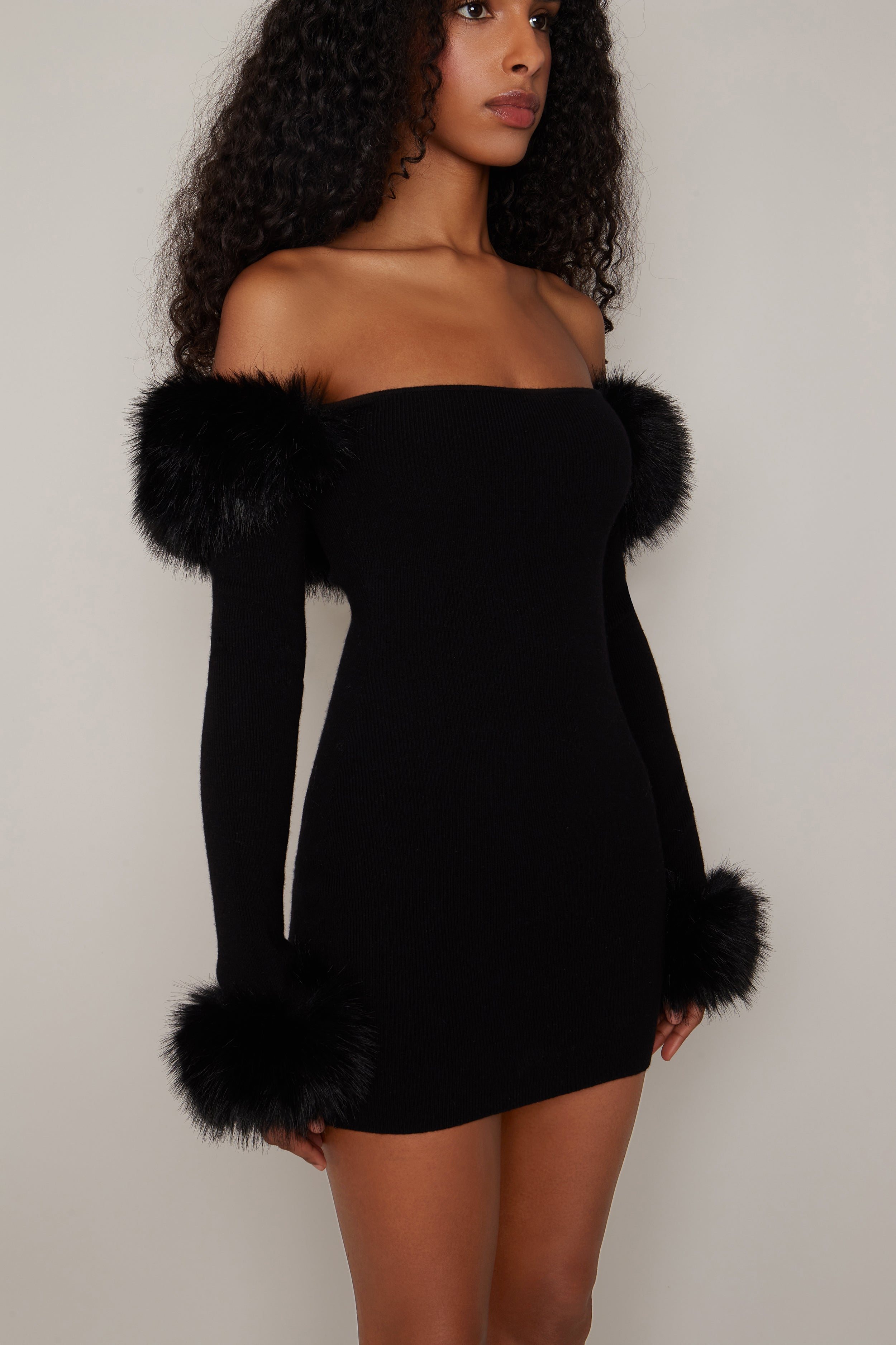 fur dresses